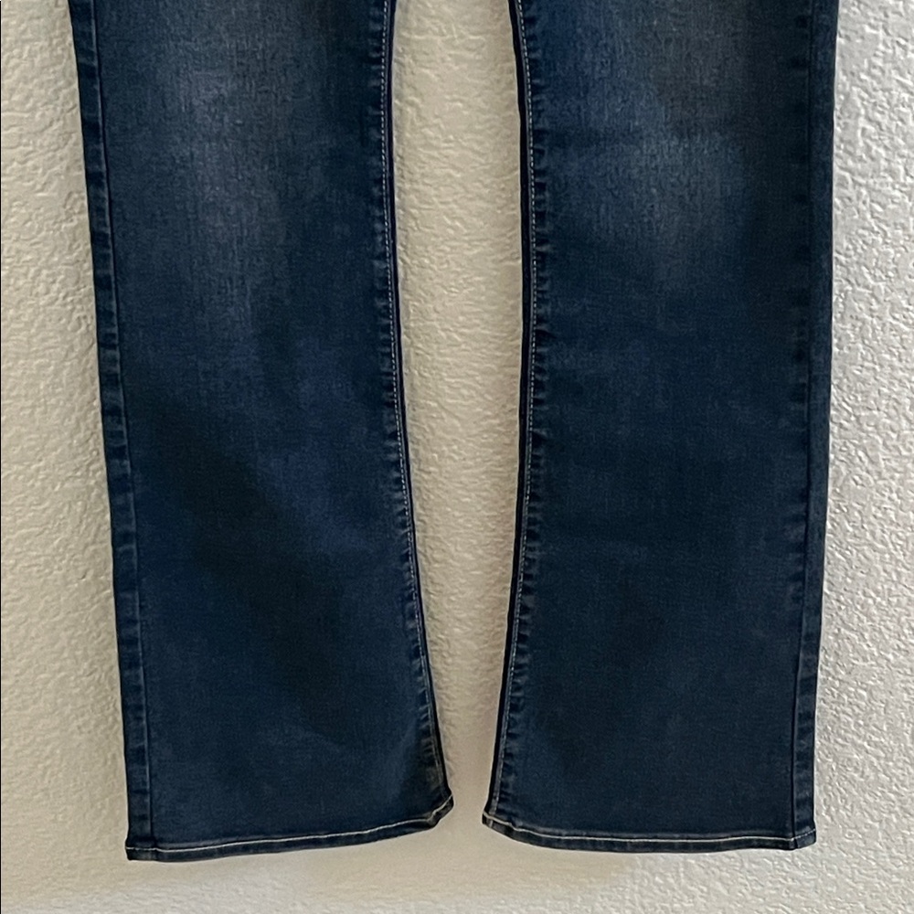 True Religion Becca Crystal Flap Rhinestone Mid Rise Bootcut Jeans Size 26 - Picture 4 of 8